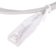 Cable de Parcheo Slim UTP Cat6 - 1 Metro (3.28 Pies), Gris, Diámetro Reducido (28 AWG)