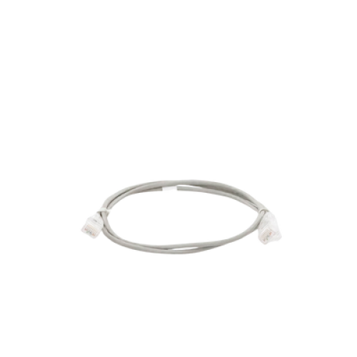Cable de Parcheo Slim UTP Cat6 - 1 Metro (3.28 Pies), Gris, Diámetro Reducido (28 AWG)