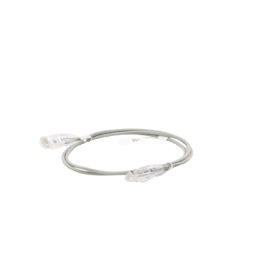 Cable de Parcheo Slim UTP Cat6 - 1 Metro (3.28 Pies), Gris, Diámetro Reducido (28 AWG)
