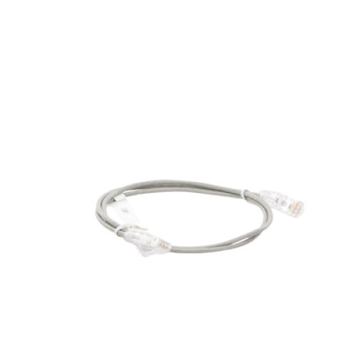 Cable de Parcheo Slim UTP Cat6 - 1 Metro (3.28 Pies), Gris, Diámetro Reducido (28 AWG)