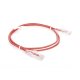 Cable de Parcheo Slim UTP Cat6 - 1 Metro (3.28 Pies), Rojo, Diámetro Reducido (28 AWG)