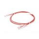 Cable de Parcheo Slim UTP Cat6 - 1 Metro (3.28 Pies), Rojo, Diámetro Reducido (28 AWG)