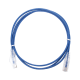 Cable de Parcheo Slim UTP Cat6 - 1.5 Metros (4.92 Pies) Azul Diámetro Reducido (28 AWG)