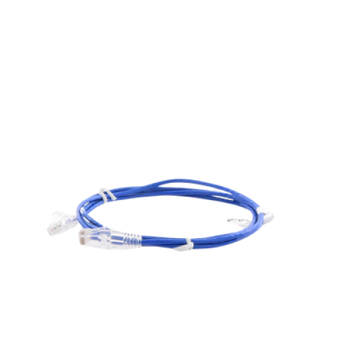 Cable de Parcheo Slim UTP Cat6 - 1.5 Metros (4.92 Pies) Azul Diámetro Reducido (28 AWG)