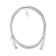 Cable de Parcheo Slim UTP Cat6 - 1.5 Metros (4.92 Pies) Gris Diámetro Reducido (28 AWG)