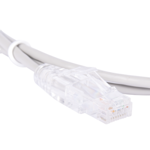 Cable de Parcheo Slim UTP Cat6 - 1.5 Metros (4.92 Pies) Gris Diámetro Reducido (28 AWG)