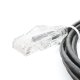 Cable de Parcheo Slim UTP Cat6 - 2 Metros (6.56 Pies) Negro Diámetro Reducido (28 AWG)