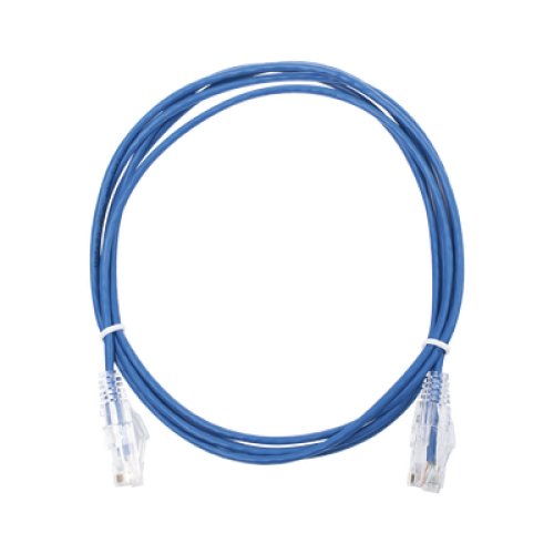 Cable de Parcheo Slim UTP Cat6 - 2 Metros (6.56 Pies) Azul Diámetro Reducido (28 AWG)