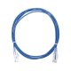 Cable de Parcheo Slim UTP Cat6 - 2 Metros (6.56 Pies) Azul Diámetro Reducido (28 AWG)