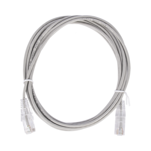 Cable de Parcheo Slim UTP Cat6 - 2 Metros (6.56 Pies) Gris Diámetro Reducido (28 AWG) Cable de Parcheo Slim UTP Cat6 - 2 Metros (6.56 Pies) Gris Diámetro Reducido (28 AWG)