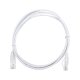Cable de Parcheo Slim UTP Cat6 - 2 Metros (6.56 Pies) Blanco Diámetro Reducido (28 AWG) Cable de Parcheo Slim UTP Cat6 - 2 Metros (6.56 Pies) Blanco Diámetro Reducido (28 AWG)