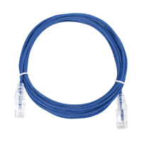 Cable de Parcheo Slim UTP Cat6 - 3 Metros (9.84 Pies) Azul Diámetro Reducido (28 AWG)