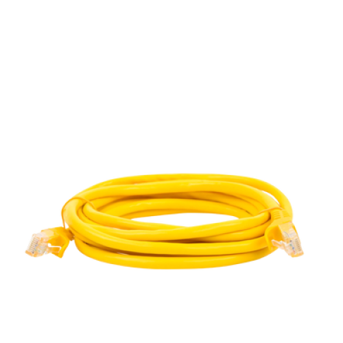 Cable de Parcheo UTP Cat6 - 3.0 Metros (9.84 Pies) - Amarillo