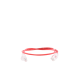 Cable de Parcheo Slim UTP Cat6A - 0.5 Metros (1.64 Pies) Rojo, Diámetro Reducido (28 AWG)