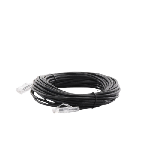 Cable de Parcheo Slim UTP Cat6A - 10 Metros (32.81 Pies) Negro, Diámetro Reducido (28 AWG)