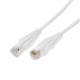 Cable de Parcheo Slim UTP Cat6A - 10 Metros (32.81 Pies) Blanco, Diámetro Reducido (28 AWG)