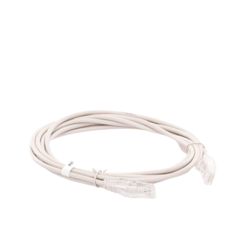 Cable de Parcheo Slim UTP Cat6A - 3 Metros (9.84 Pies) Gris, Diámetro Reducido (28 AWG)