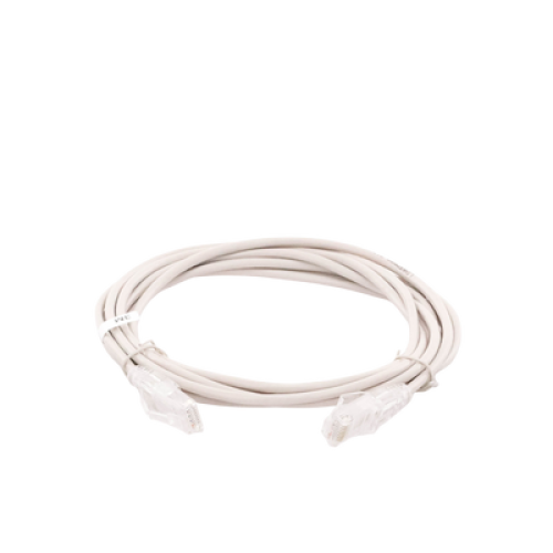 Cable de Parcheo Slim UTP Cat6A - 3 Metros (9.84 Pies) Gris, Diámetro Reducido (28 AWG)