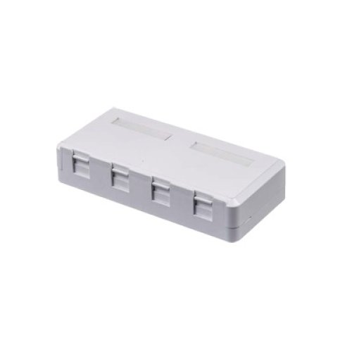 Caja de Pared de 4 Puertos Sin Jack