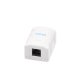 Caja de Pared con 1 Puerto, Incluye 1 Jack UTP Cat6A