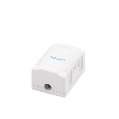 Caja de Pared con 1 Puerto, Incluye 1 Jack UTP Cat6A