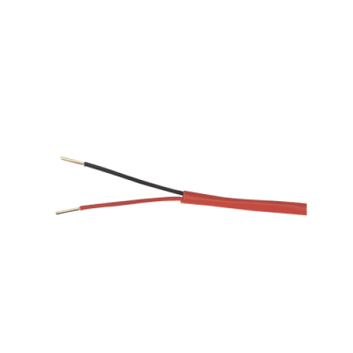 Alambre de Alarma contra Incendios - Bobina de 305 Metros (1000 Pies): 2 x 16 AWG, Rojo, Tipo FPLR, (UL) FT4, Ideal para Sistemas de Detección y Evacuación de Incendios