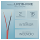 Alambre de Alarma contra Incendios - Bobina de 305 Metros (1000 Pies): 2 x 16 AWG, Rojo, Tipo FPLR, (UL) FT4, Ideal para Sistemas de Detección y Evacuación de Incendios