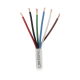 Bobina de Cable 305 Metros (1000 Pies): 6 x 18 AWG, Color Blanco, CMR, Para Sistemas de Seguridad y Alarmas