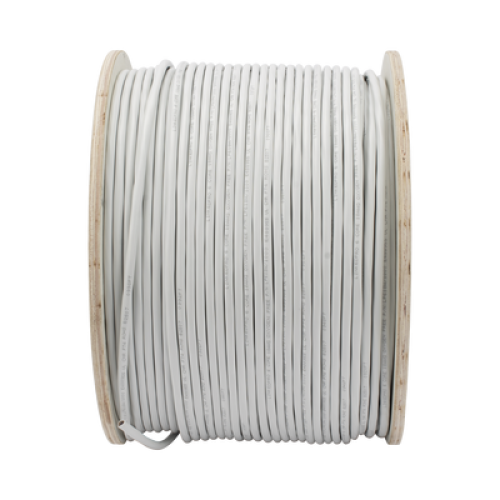Bobina de Cable 305 Metros (1000 Pies): 6 x 18 AWG, Color Blanco, CMR, Para Sistemas de Seguridad y Alarmas