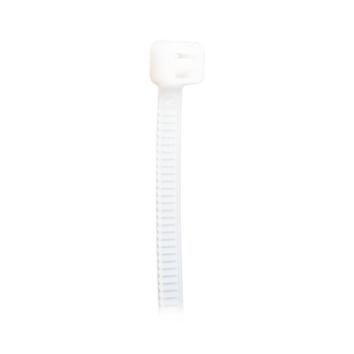 Cincho de plástico, Color Natural, 3.5 x 150 mm, Ideal para sujeción de cables (Bolsa con 100 piezas) 