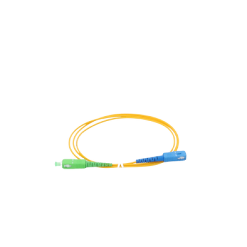 Jumper de Fibra Óptica Monomodo SC/APC-SC/UPC Simplex de 1 Metro (3.28 Pies), 2mm Jumper de Fibra Óptica Monomodo SC/APC-SC/UPC Simplex de 1 Metro (3.28 Pies), 2mm