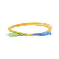 Jumper de Fibra Óptica Monomodo SC/APC-SC/UPC Simplex de 2 Metros (6.56 Pies), 2mm Jumper de Fibra Óptica Monomodo SC/APC-SC/UPC Simplex de 2 Metros (6.56 Pies), 2mm