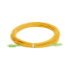 Jumper de Fibra Óptica Monomodo SC/APC - SC/APC Simplex, Color Amarillo, 15 Metros (49.21 Pies)