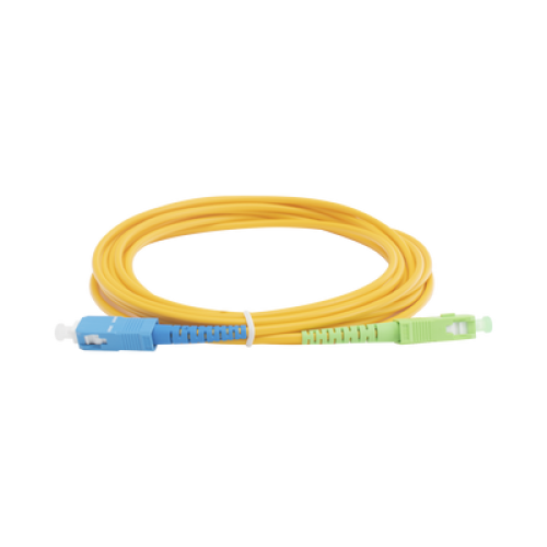 Jumper de Fibra Óptica Monomodo SC/APC-SC/UPC Simplex de 3 Metros (9.84 Pies), 3mm Jumper de Fibra Óptica Monomodo SC/APC-SC/UPC Simplex de 3 Metros (9.84 Pies), 3mm