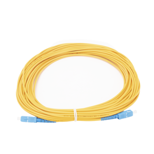 Jumper de Fibra Óptica Monomodo SC/UPC-SC/UPC Simplex de 20 Metros (65.62 Pies), 3mm
