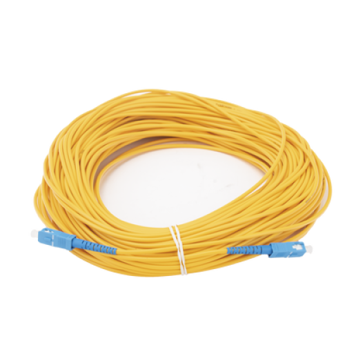 Jumper de Fibra Óptica Monomodo SC/UPC-SC/UPC Simplex de 50 Metros (164.04 Pies), 3mm