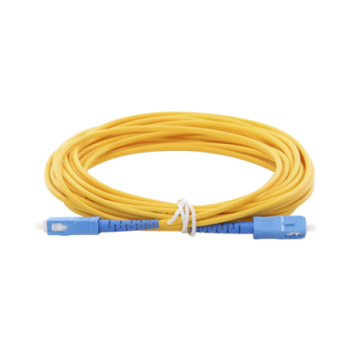 Jumper de Fibra Óptica Monomodo SC/UPC-SC/UPC Simplex de 6 Metros (19.69 Pies), 3mm