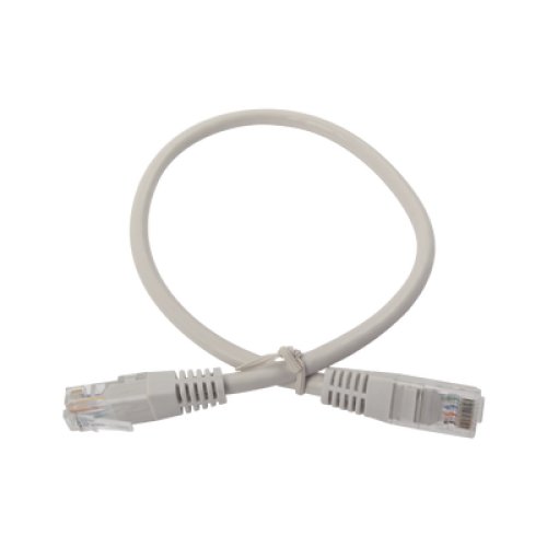 Cable de Parcheo UTP Cruzado Cat6 0.4 Metros (1.31 Pies) - Gris