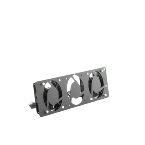 Kit de 2 Ventiladores 110 Vca (12 x 12 cm) con Clavija para Gabinete de Piso