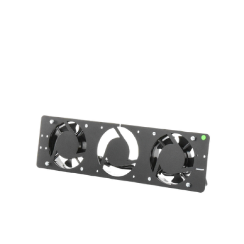 Kit de 2 Ventiladores 110 Vca (12 x 12 cm) con Clavija para Gabinete de Piso