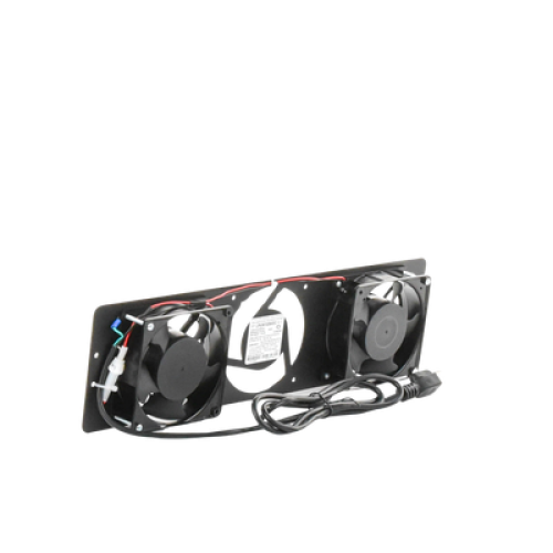 Kit de 2 Ventiladores 110 Vca (12 x 12 cm) con Clavija para Gabinete de Piso