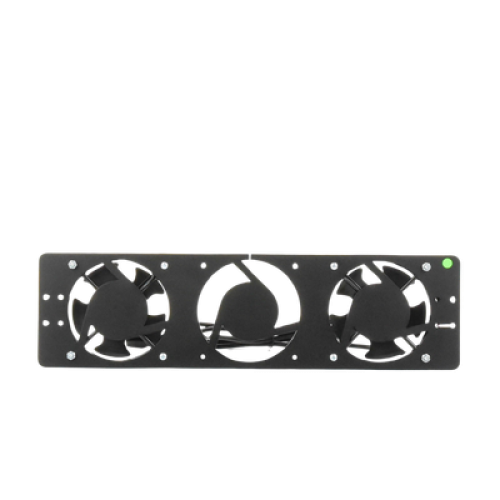 Kit de 2 Ventiladores 110 Vca (12 x 12 cm) con Clavija para Gabinete de Piso