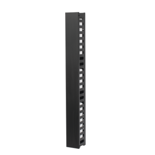 Organizador de Cable Vertical de 24 Unidades Rack Sencillo, Compatible con Racks Serie EIRL y EIQR