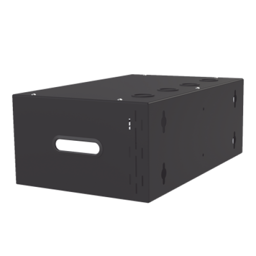 Gabinete para Montaje en Pared liviano, 4 Unidades de rack, Profundidad máxima de trabajo 250 mm, Se envía el Gabinete Armado. Gabinete para Montaje en Pared liviano, 4 Unidades de rack, Profundidad máxima de trabajo 250 mm, Se envía el Gabinete Armado.