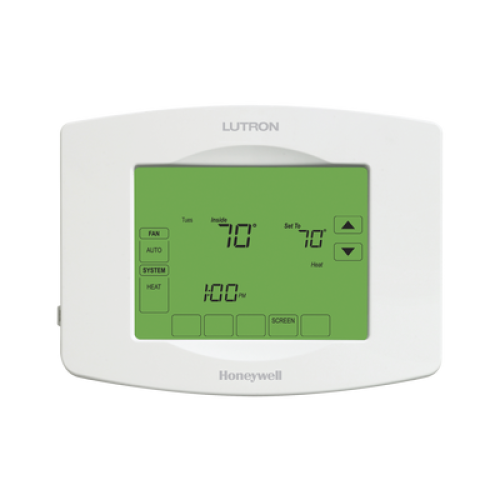 Termostato Touchpro inalambrico, para el control de clima, se integra a soluciones LUTRON RadioRa2/RA2 Select. Termostato Touchpro inalambrico, para el control de clima, se integra a soluciones LUTRON RadioRa2/RA2 Select.