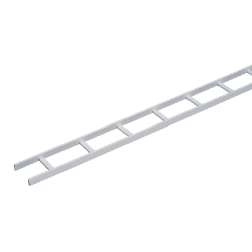 Charola Tipo Escalerilla de Secciones Rectas, 12 in (305 mm) de Ancho, Travesaños a Intervalos de 9 in (229 mm), Tramo de 10 ft (3.05 m), de Acero, Color Blanco