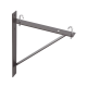 Kit de Soporte Triangular a Pared, Para Escalerillas de 12 y 6 in de Ancho, de Acero, Color Negro