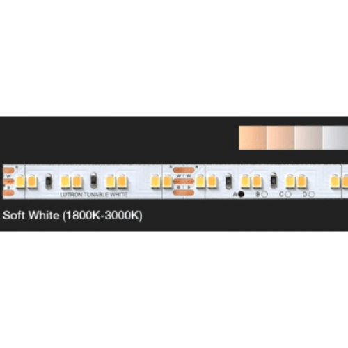 (RadioRa3) Riel 5 metros Cinta LED de color blanco suave (1800 K - 3000 K)