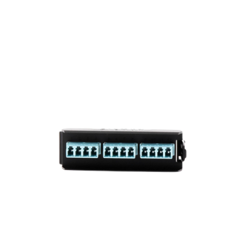 Placa Acopladora LightVerse, 6 Conectores Dúplex LC/UPC, Acepta hasta 12 Fibras Multimodo OM3 y OM4 (No Shuttered) Placa Acopladora LightVerse, 6 Conectores Dúplex LC/UPC, Acepta hasta 12 Fibras Multimodo OM3 y OM4 (No Shuttered)