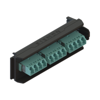 Placa Acopladora LightVerse, 6 Conectores Dúplex LC/UPC, Acepta hasta 12 Fibras Multimodo OM3 y OM4 (No Shuttered)